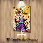 3D Dragon Ball Z Vegeta Lenticular Poster – Flip Effect Wall Art