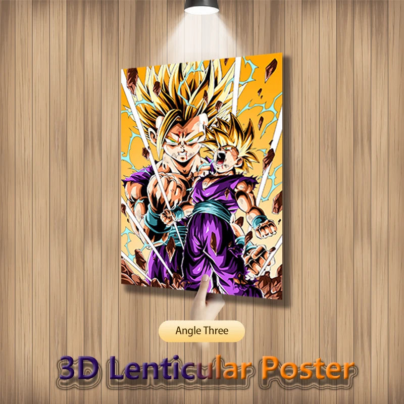 3D Dragon Ball Z Vegeta Lenticular Poster – Flip Effect Wall Art