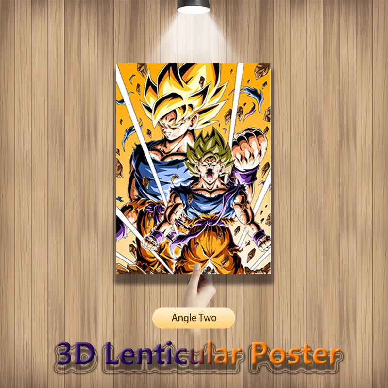 3D Dragon Ball Z Vegeta Lenticular Poster – Flip Effect Wall Art