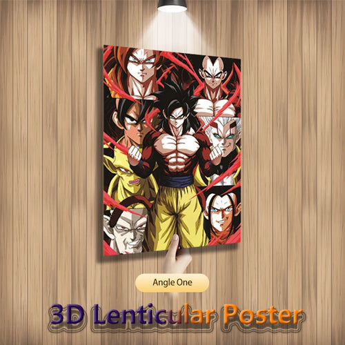 Goku 3D Lenticular Poster – Dragon Ball Anime Wall Art