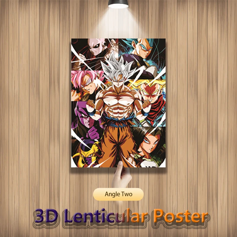 Goku 3D Lenticular Poster – Dragon Ball Anime Wall Art