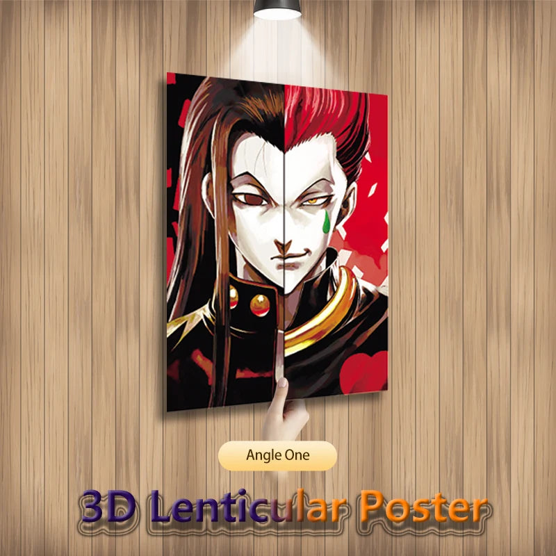 Hunter x Hunter 3D Lenticular Poster – Killua Gon Hisoka Wall Art