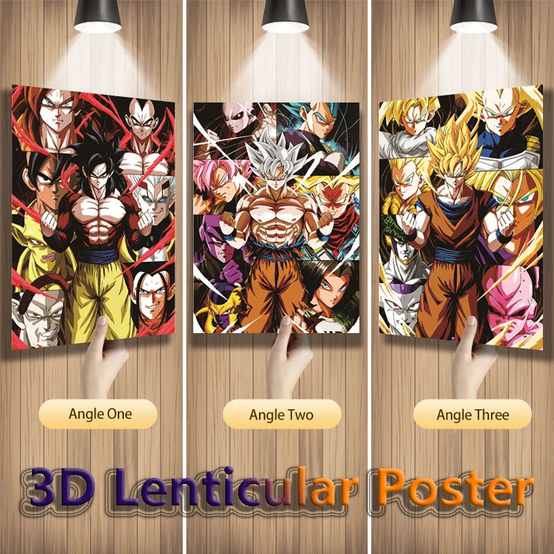 Goku 3D Lenticular Poster – Dragon Ball Anime Wall Art