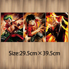 One Piece 3D Lenticular Poster – Luffy Zoro Sanji Wall Art