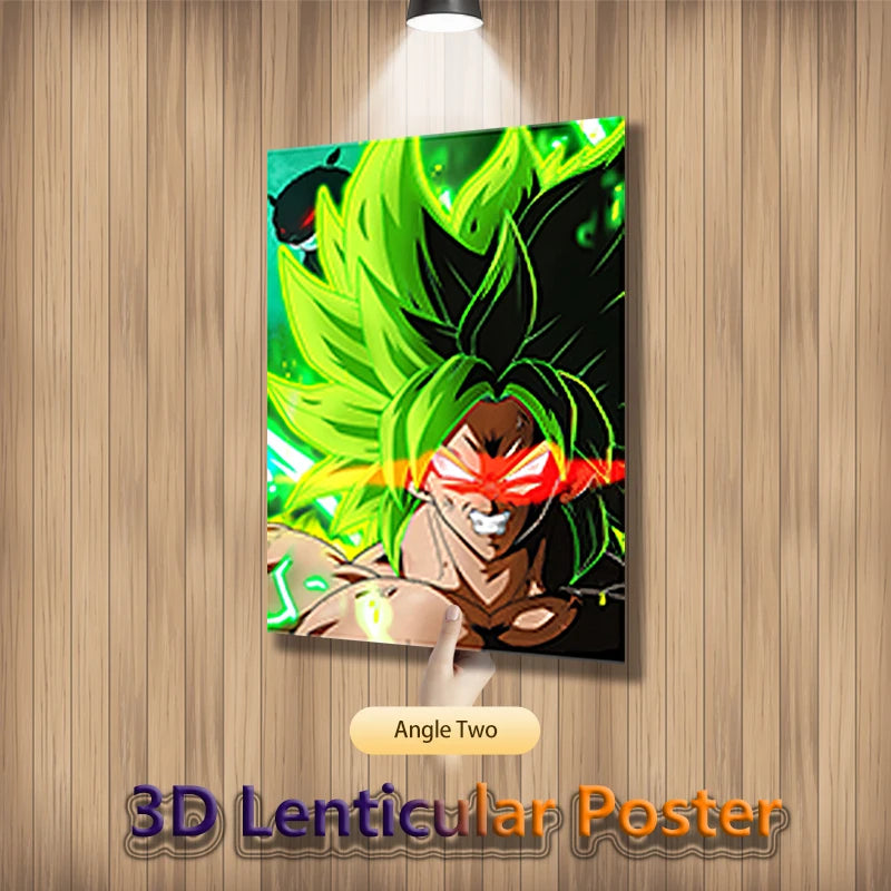 Anime 3D Lenticular Poster – Dragon Ball Goku Wall Art