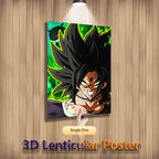 Anime 3D Lenticular Poster – Dragon Ball Goku Wall Art