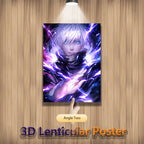 Gojo Sukuna 3D Lenticular Poster – Jujutsu Kaisen Anime Wall Art