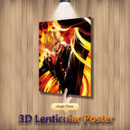 One Piece 3D Lenticular Poster – Luffy Zoro Sanji Wall Art